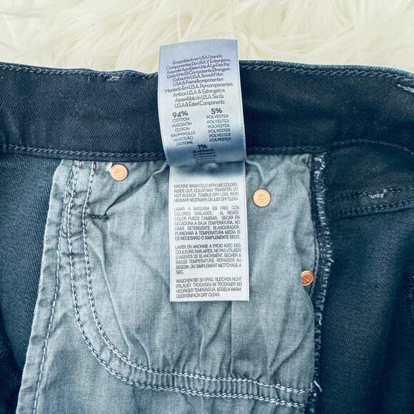 MOTHER Women's Straight Leg Jeans - Deep Blue - Picture 7 of 8